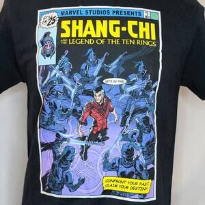 Marvel Shang Chi Graphic Tee | Men's Large | Black Superhero Comics T-Shirt NWT